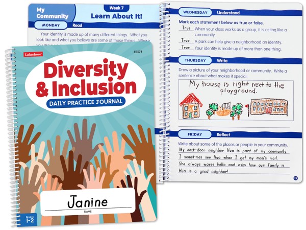 Lakeshore Diversity & Inclusion Daily Practice Journal, Grades 1 to 2